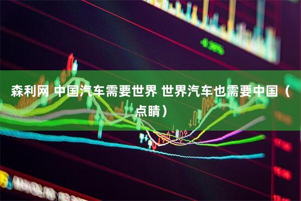森利网 中国汽车需要世界 世界汽车也需要中国（点睛）