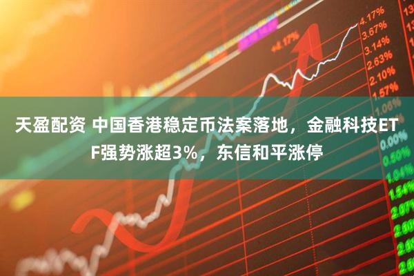 天盈配资 中国香港稳定币法案落地，金融科技ETF强势涨超3%，东信和平涨停