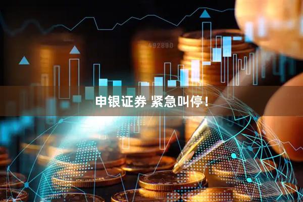 申银证券 紧急叫停！